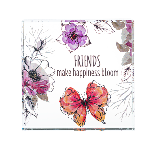 Modern Florals - Beveled Glass Blocks