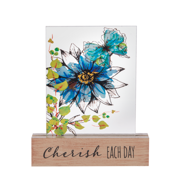 Modern Florals - Desk Plaque
