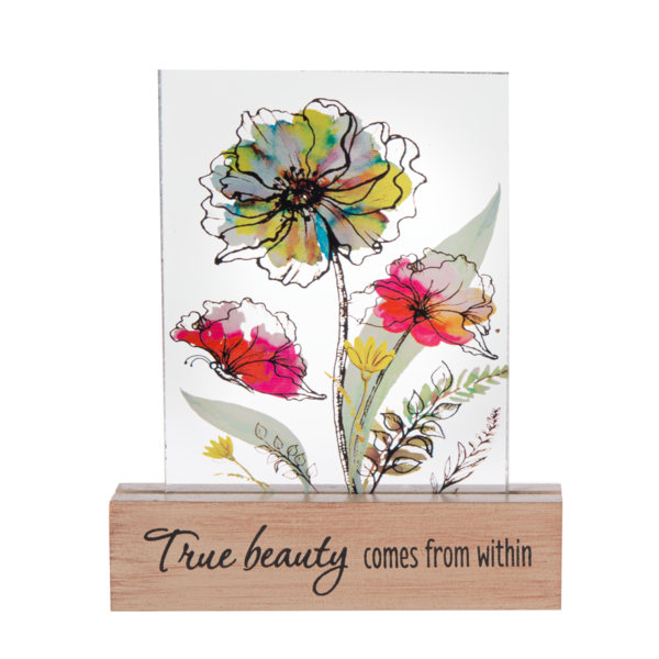 Modern Florals - Desk Plaque
