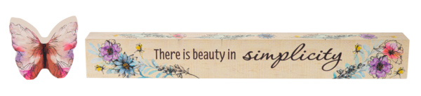 Modern Florals Sentiment Stacked Shelfsitter Set