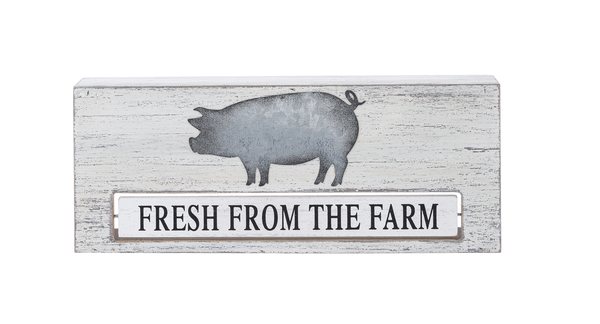 Rise and Shine Rooster/Pig Flip Wall Plaque