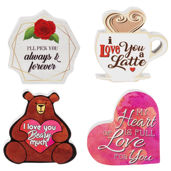 Wood Block Love Talk Decor/Sign