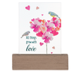 Love Blooms Desk Plaque