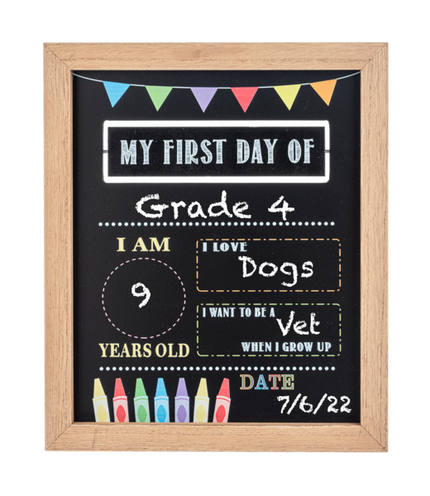 My First/Last Day of School Chalkboard Sign