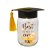 Graduation Cap Mason Jar with Light Decor and Sentiment