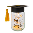Graduation Cap Mason Jar with Light Decor and Sentiment