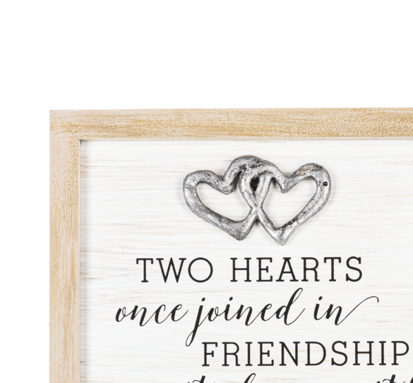 Two Hearts Bridal Photo Frame Plaque