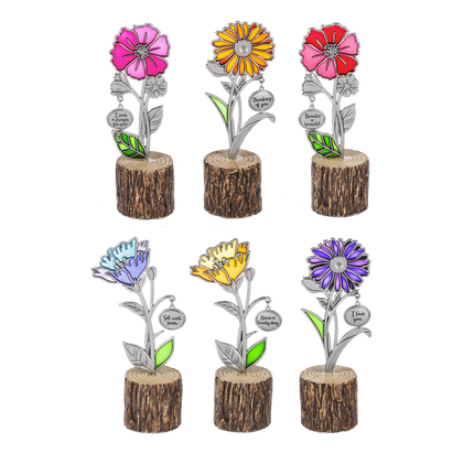 Blooming Figurine with Sentiment Charm