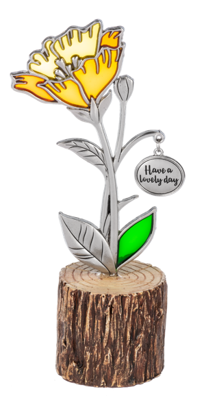Blooming Figurine with Sentiment Charm