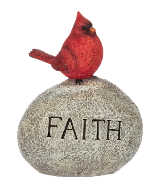 Cardinal on Statement Rock Figurine