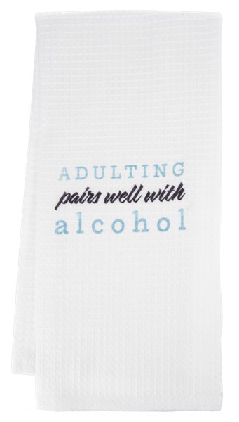 Food/Drink Pairings Tea Towel