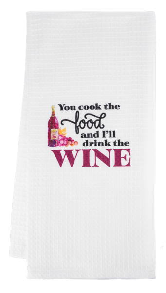 Food/Drink Pairings Tea Towel