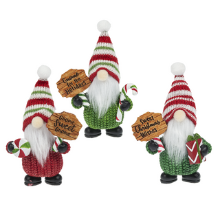 Peppermint Gnome Figurines