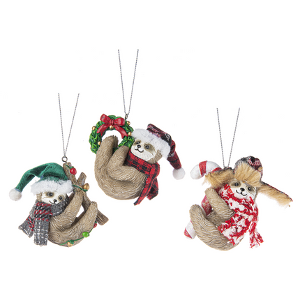 Tis the Season Sloth Ornament