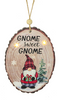 Gnome Light Up Wood Slice Ornament