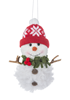Nature's Noel Snowmen Fabric Ornament