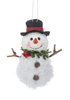 Nature's Noel Snowmen Fabric Ornament