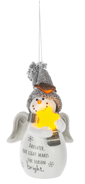 Light Up Snowman Ornament