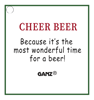 Cheer Beer Glass Ornament