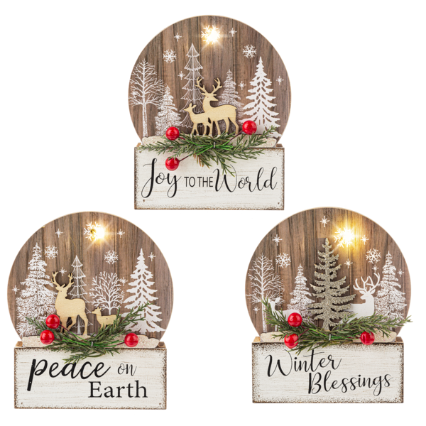 Cozy Christmas Cabin Light Up Sign