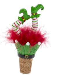Christmas Wiggle Leg Bottle Topper