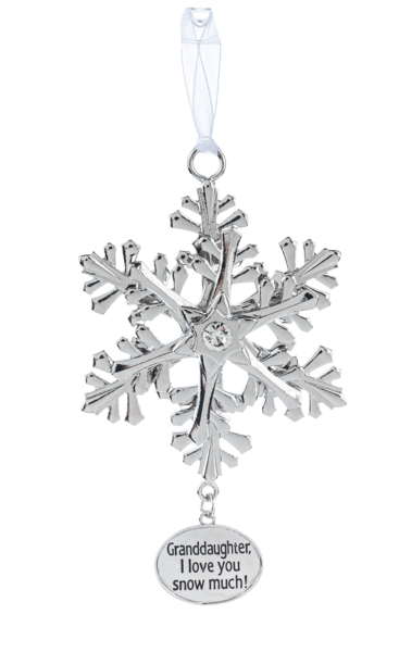Spinning Snowflake Ornament- Choose from 24 Sayings
