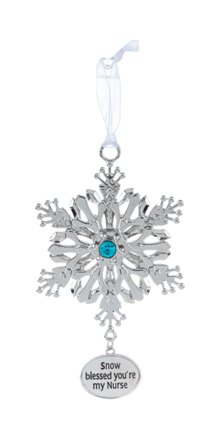 Spinning Snowflake Ornament- Choose from 24 Sayings