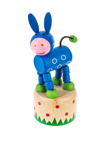 Wooden Farm Push Puppet-3yr+