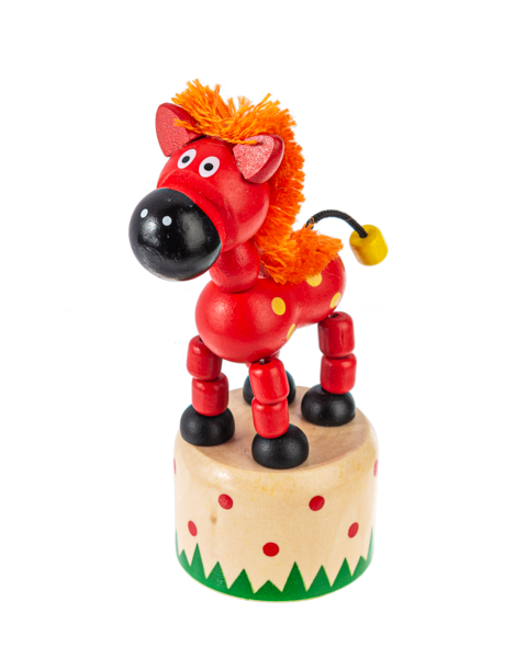 Wooden Farm Push Puppet-3yr+