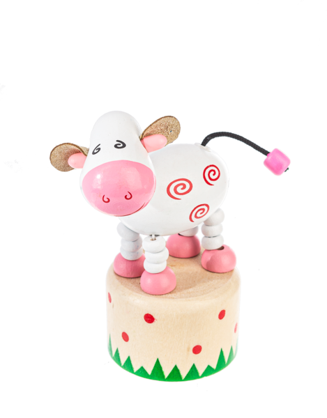 Wooden Farm Push Puppet-3yr+