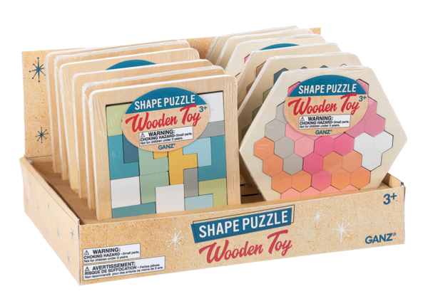 Wooden Shape Puzzle-3yrs+