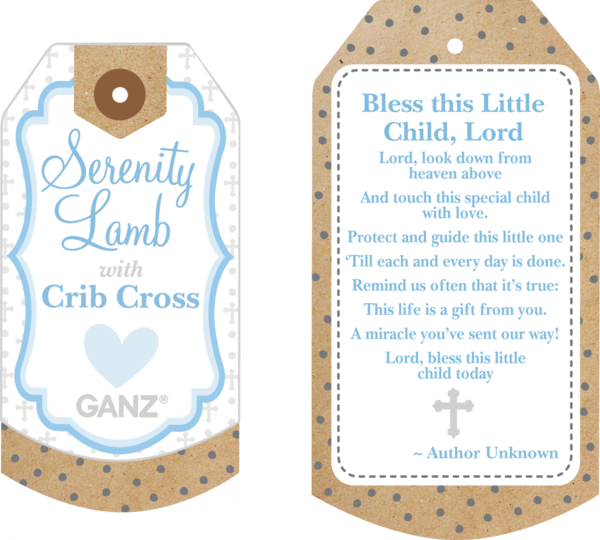 Serenity Lamb With removable Crib Cross