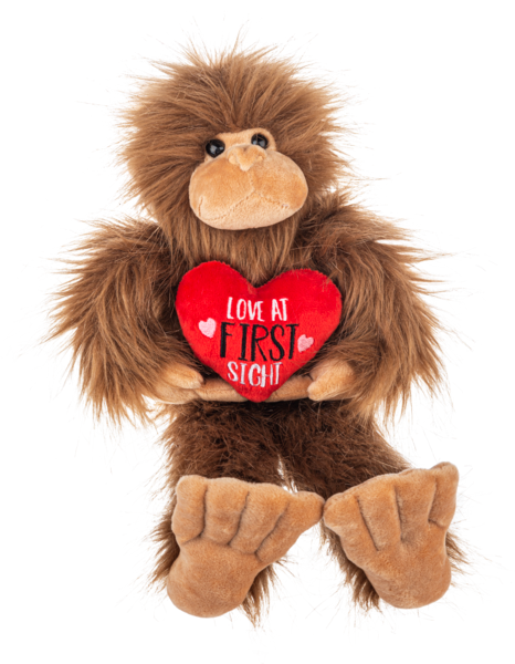 Love At First Sight Stuffed Bigfoot