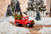 Vintage Glass Truck Ornament