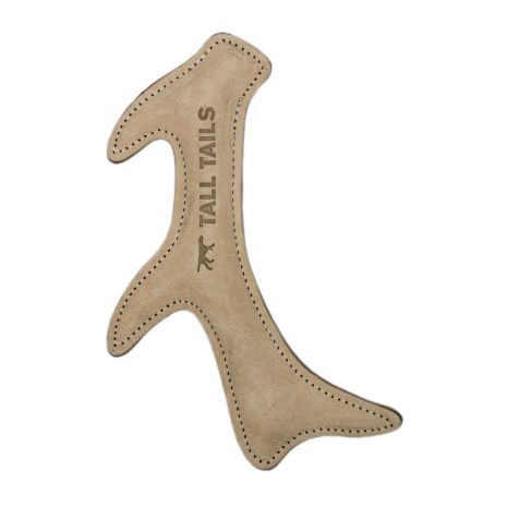 Natural Leather Antler Dog Toy-by Tall Tails