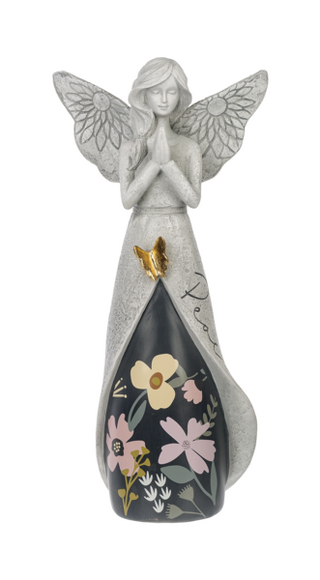 Floral Angel Figurine