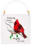 Ceramic Cardinal Bereavement Plaque