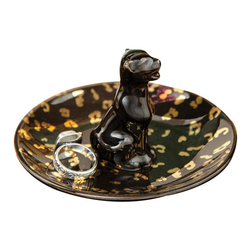 Ceramic Leopard Ring Dish