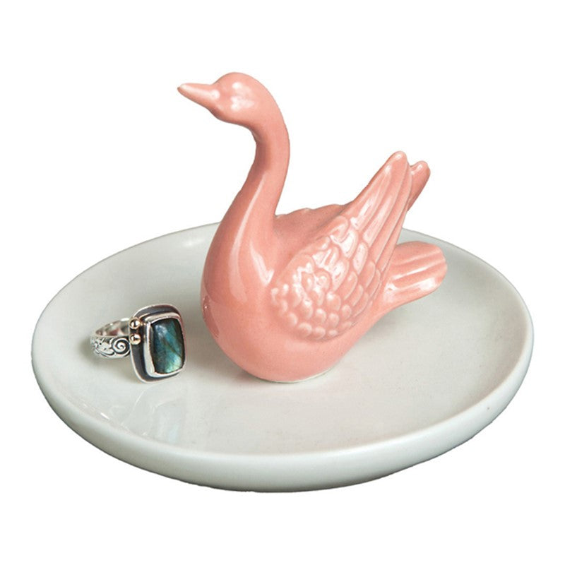 Ceramic Swan Ring Dish
