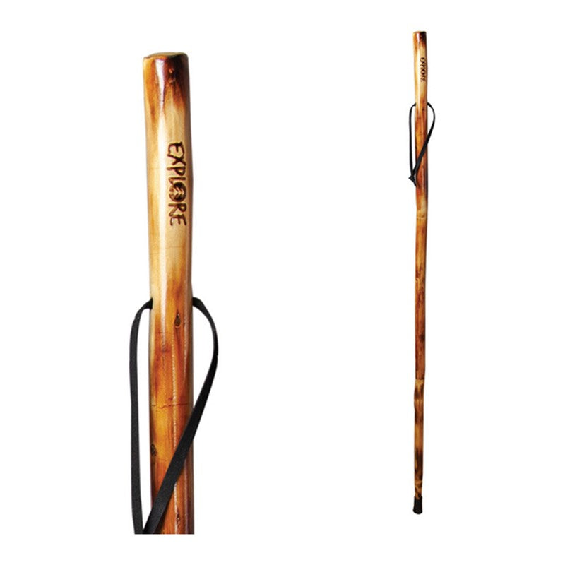 Take A Hike Walking Stick W/ Compass & Pouch