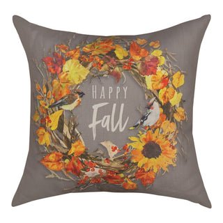 Fall Wreaths Happy Fall Climaweave Pillow