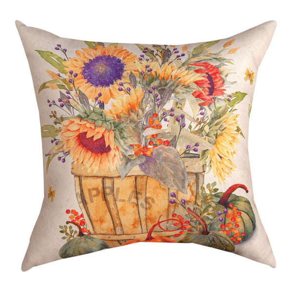 Sunflowers And Pumpkins Climaweave Pillow