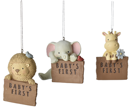 Baby Animal Ornaments - Baby's First