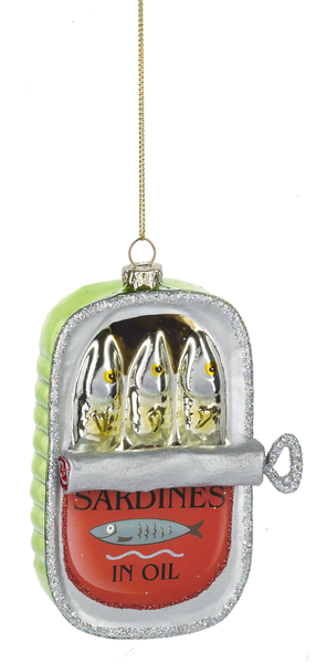 Sardine Can or Caviar Can Ornament