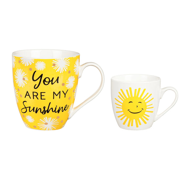 Mommy and Me Ceramic Mug Set-You are My Sunshine