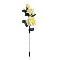 Solar Power Rose Garden Stake, Yellow