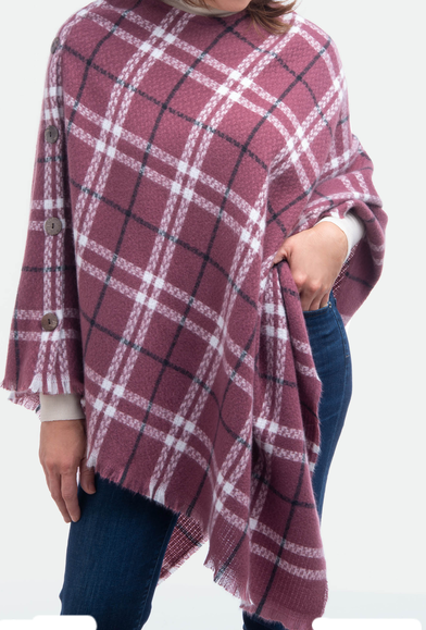 Timeless Plaid Poncho