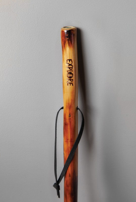 Take A Hike Walking Stick W/ Compass & Pouch